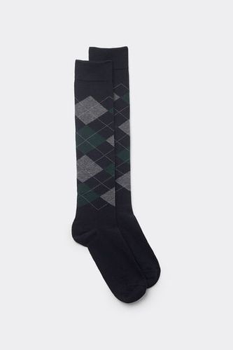 Patterned Soft Cotton Knee Socks Man Multicolor Size 40-41 - Intimissimi - Modalova