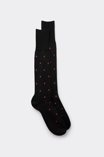 Patterned Lisle Cotton Knee Socks Man - Intimissimi - Modalova