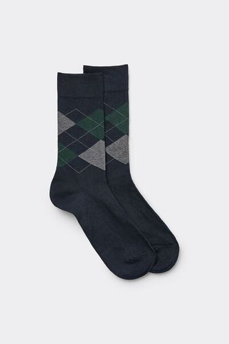 Patterned Soft Cotton Short Socks Man Multicolor Size 40-41 - Intimissimi - Modalova