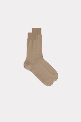 Short Sateen Egyptian Cotton Socks Man Natural Size 40-41 - Intimissimi - Modalova