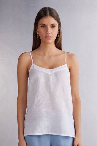 Linen Cloth Top Woman White Size S - Intimissimi - Modalova