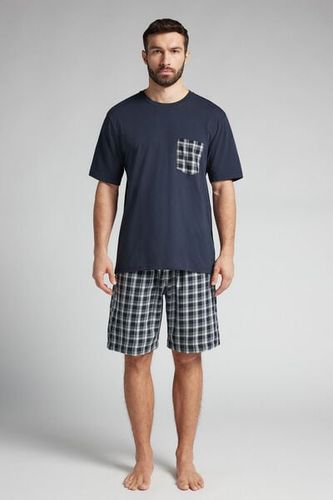 Check Cloth and Cotton Short Pajamas Man - Intimissimi - Modalova