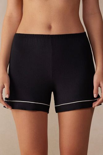 Modal Shorts with Contrast Trim Woman Size L - Intimissimi - Modalova