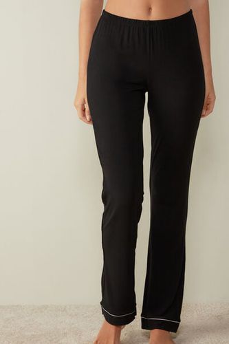 Long Micromodal Trousers Woman Black Size M - Intimissimi - Modalova