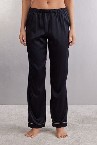 Full Length Silk Pants Woman Black Size M - Intimissimi - Modalova