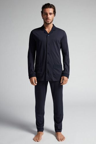 Superior Cotton Full Length Pajamas Man Blue Size XL - Intimissimi - Modalova