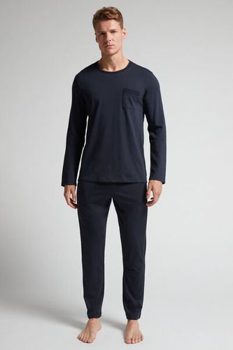 Superior Cotton Full Length Pajamas Man Blue Size M - Intimissimi - Modalova