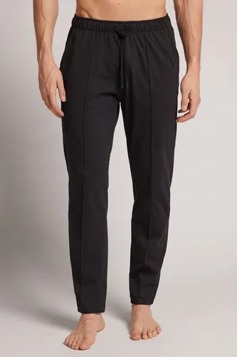 Full Length Cotton Pants with Rib Man Black Size M - Intimissimi - Modalova