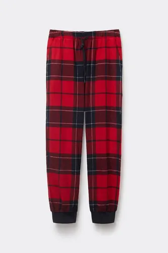 Red Check Pants in Brushed Cotton Cloth Man Blue Size S - Intimissimi - Modalova