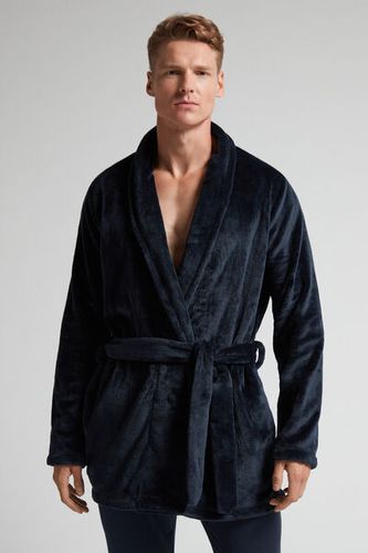 Fleece Robe Man Blue Size L/XL - Intimissimi - Modalova