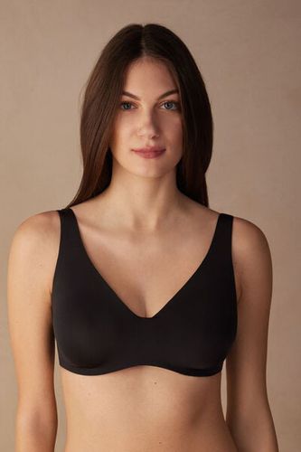 Greta Comfort Lounge Balconette Bra in Ultralight Microfiber Woman Black Size 3C - Intimissimi - Modalova