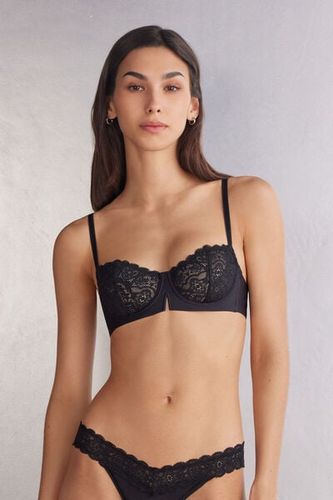 Denise Lace Balconette Bra Woman Black - Intimissimi - Modalova