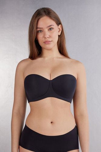 Diletta Bandeau Balconette Bra in Ultralight Microfiber Woman Black Size 6B - Intimissimi - Modalova