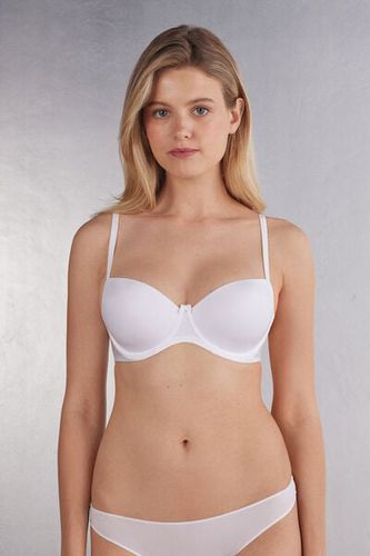 Sofia Natural Lift Balconette Bra in Ultralight Microfiber Woman White Size 2F - Intimissimi - Modalova