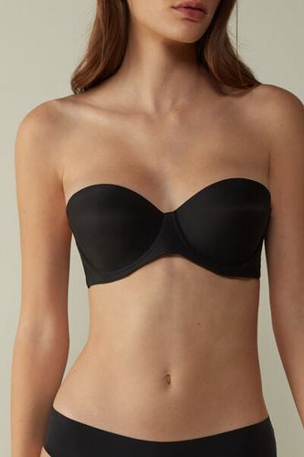 Giada Microfiber Bandeau Bra Woman Black Size 6B - Intimissimi - Modalova