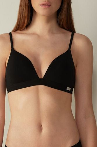 Tiziana Triangle Bra in Cotton Woman Black Size 1C - Intimissimi - Modalova