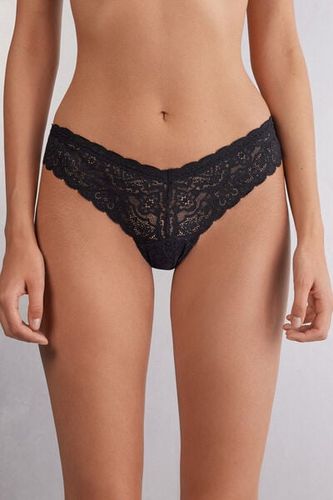 S-style Lace Brazilian Woman Black - Intimissimi - Modalova