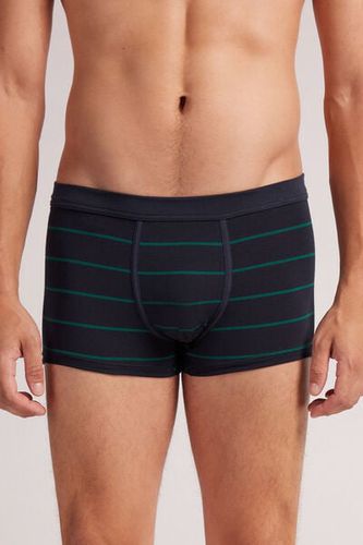 Blue Green Stripe Print Superior Cotton Boxers Man Blue Size 5 - Intimissimi - Modalova