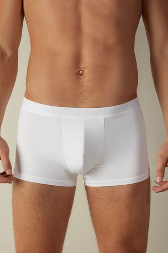 Microfiber Logo Boxer Shorts Man White Size 6 - Intimissimi - Modalova