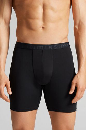 Longline Boxers in Microfiber Man Black Size 4 - Intimissimi - Modalova