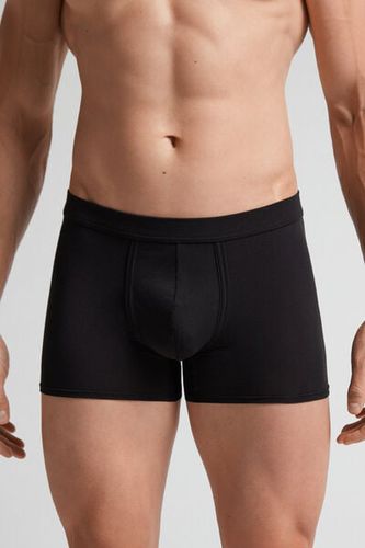 Natural Fresh Cotton Boxers Man Black Size 4 - Intimissimi - Modalova