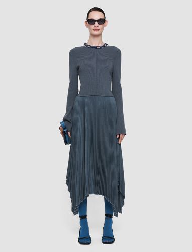 Pleated Flannel Deron Dress - Joseph - Modalova