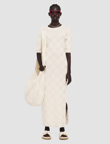 Textured Vichy Knitted Dress - Joseph - Modalova