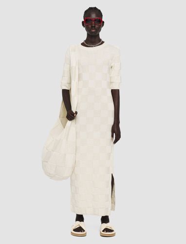 Textured Vichy Knitted Dress - Joseph - Modalova