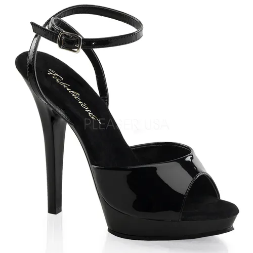Nu-pied sexy noir vernis - Pointure : 35 - Chaussures femmes Pleaser - Modalova