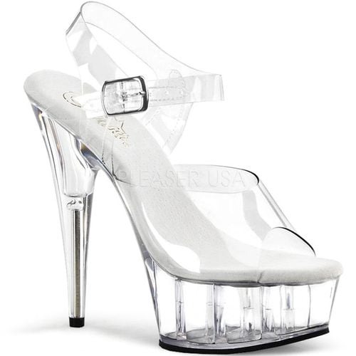 Sandales plateformes transparentes - Pointure : 46 - Chaussures femmes Pleaser - Modalova