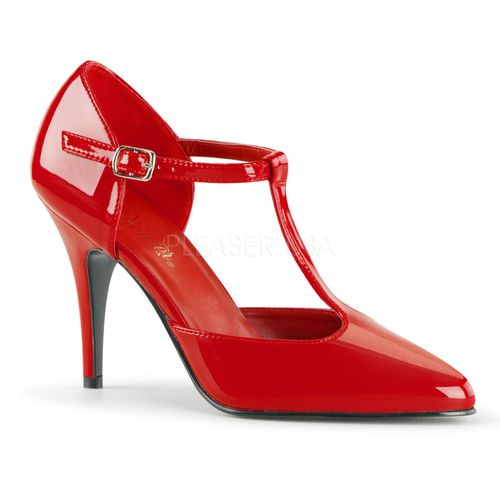 Salomés rouges vernis talon haut - Pointure : 40 - Pleaser - Modalova