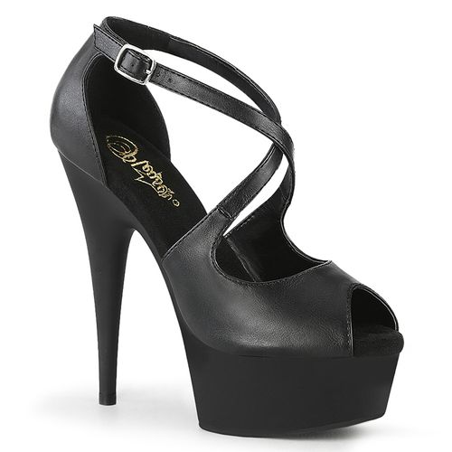 Sandales sexy noires haut talon plateforme - Pointure : 41 - Pleaser - Modalova