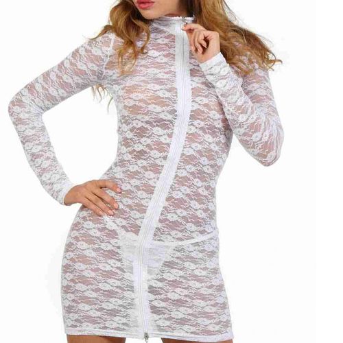 Robe blanche manches longues - Taille : S/M 36/38 - Spazm - Modalova