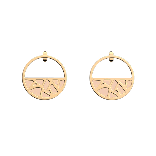 Boucles d'oreilles Girafe, cuirs réversibles / - Les Georgettes - Modalova