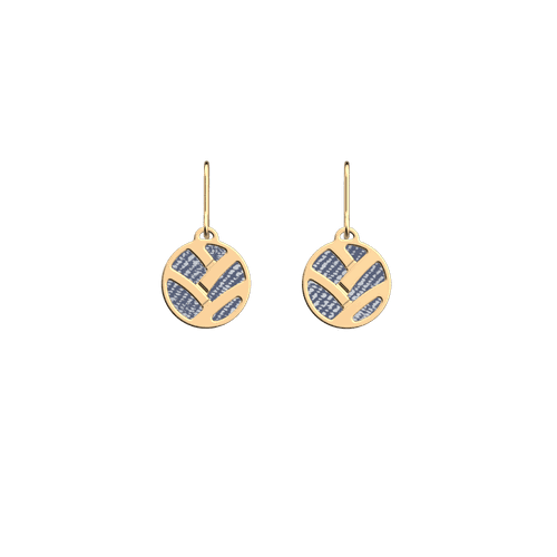 Boucles d'oreilles Tresse, cuirs réversibles / - Les Georgettes - Modalova