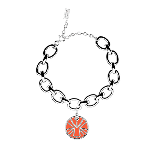 Bracelet Lion, cuir réversible Mango / Cuivre - Les Georgettes - Modalova