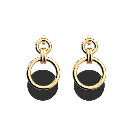 Boucles d'oreilles Trésor, cuirs réversibles / - Les Georgettes - Modalova