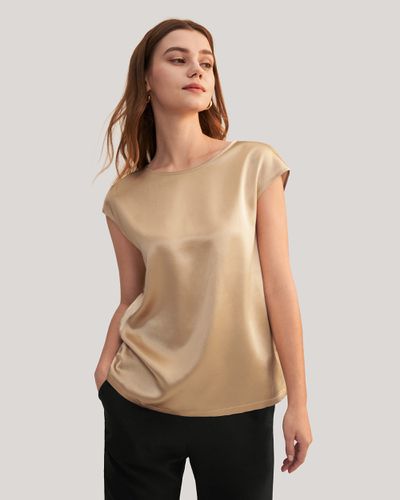 LILYSILK chemise en soie Tee Shirt Simple Manches Courtes Soie - Lilysilk - Modalova