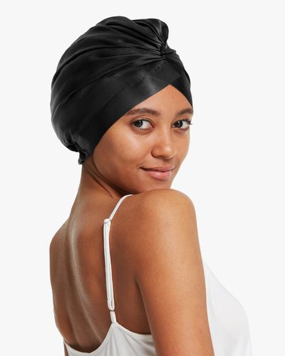 LILYSILK Bonnet En Soie Élastique, Style Rétro 100% Soie Sans Produits Chimiques Nocifs - LILYSILK - Modalova