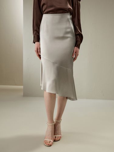 LILYSILK Jupe Midi Soie Asymétrique, Forme Étroite 100% Soie Naturelle Bon Rapport Qualité-Prix, Respectueux De La Peau 32 - LILYSILK - Modalova