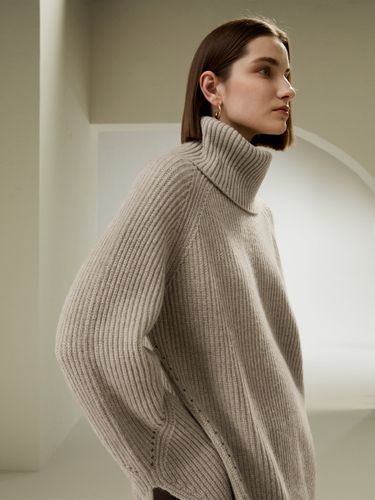 LILYSILK Pull En Laine Col Roulé, Fentes Aux Poignets 100 % Laine Mérinos S'Adapte Parfaitement À La Vie Quotidienne M - LILYSILK - Modalova