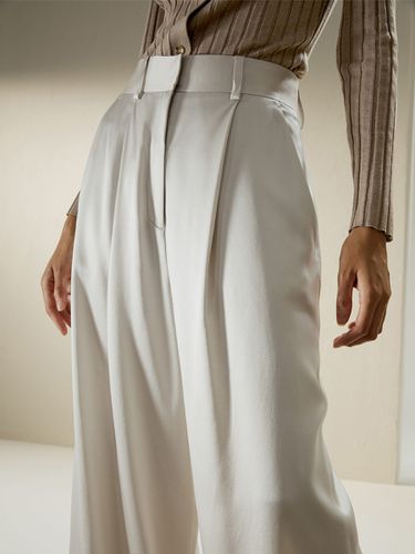 LILYSILK Pantalon Large En Soie Taille Haute, Style Chic 100% Soie Naturelle Sans Produits Chimiques Nocifs 38 - Lilysilk - Modalova