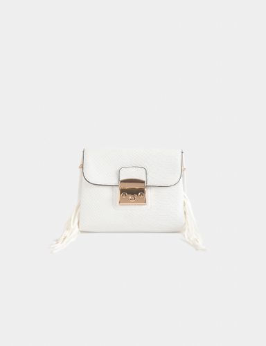 Sac pochette aspect python - Morgan - Modalova