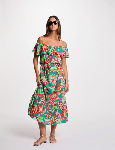 Robe midi évasée imprimée - Morgan - Modalova