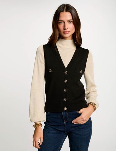 Gilet sans manches col en V - Morgan - Modalova