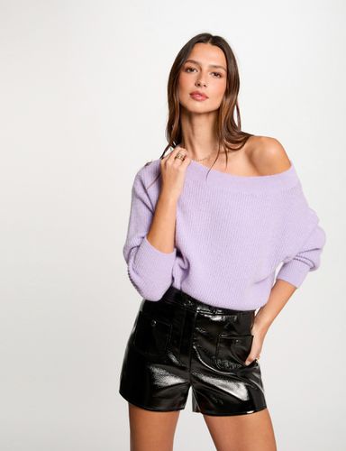 Pull col rond parme femme - Morgan - Modalova