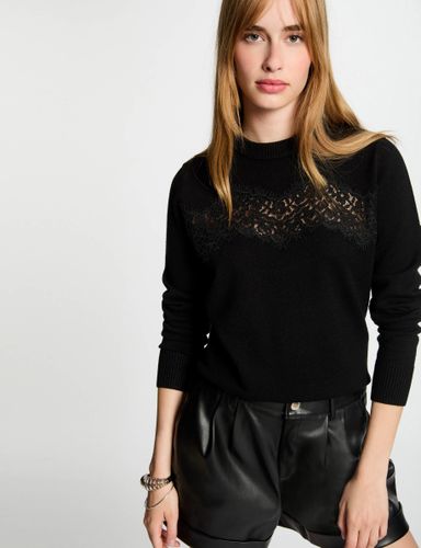 Pull col rond noir femme - Morgan - Modalova