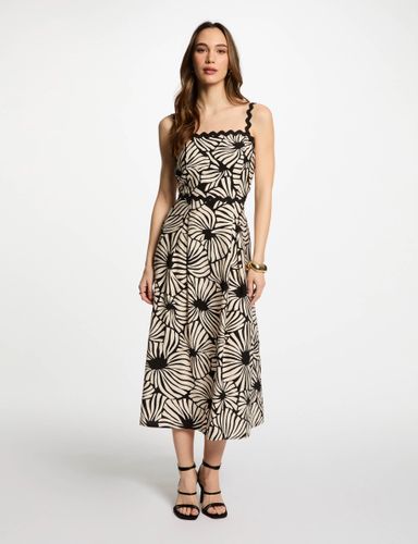 Robe midi droite imprimée - Morgan - Modalova