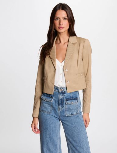 Blazer à rayures beige clair femme - Morgan - Modalova