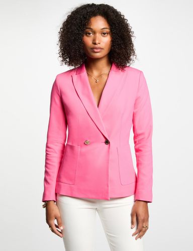 Blazer cintré boutonné rose femme - Morgan - Modalova